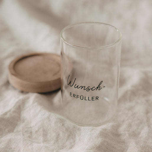 Mini Vorratsglas Wunscherfüller schwarz (VE = 8 Stk.)