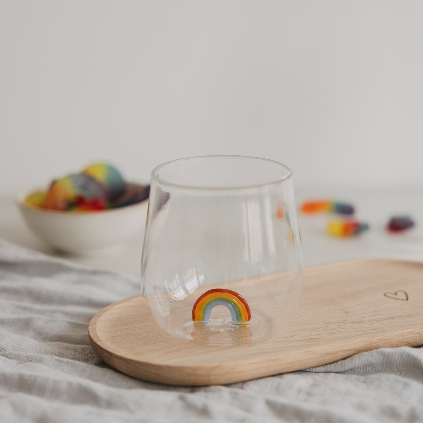 Trinkglas Regenbogenfigur (VE = 6 Stk.)