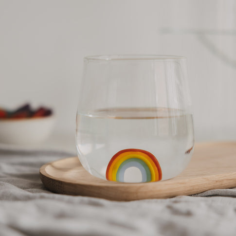 Trinkglas Regenbogenfigur (VE = 6 Stk.)
