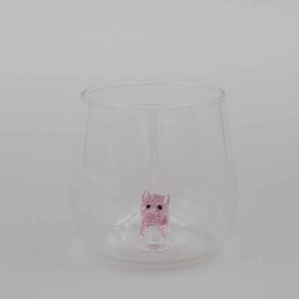 Trinkglas Schweinfigur (VE = 6 Stk.)