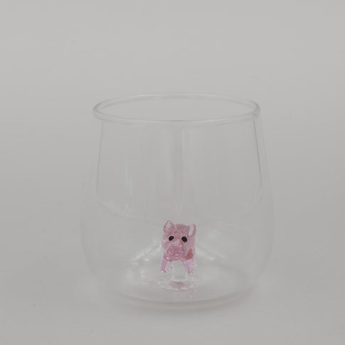 Trinkglas Schweinfigur (VE = 6 Stk.)