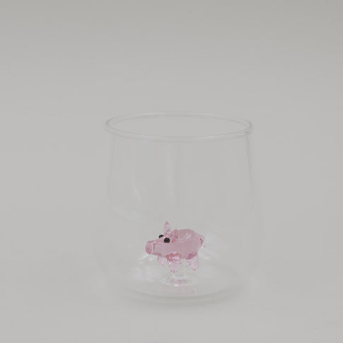 Trinkglas Schweinfigur (VE = 6 Stk.)