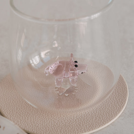 Trinkglas Schweinfigur (VE = 6 Stk.)