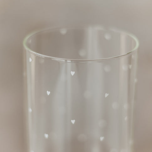 Vorratsglas Herzen 19 cm weiß (VE = 4 Stk.)