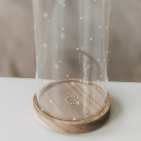 Vorratsglas Herzen 25 cm weiß (VE = 4 Stk.)