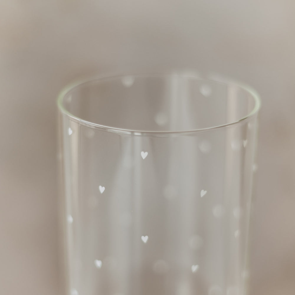 Vorratsglas Herzen 25 cm weiß (VE = 4 Stk.)