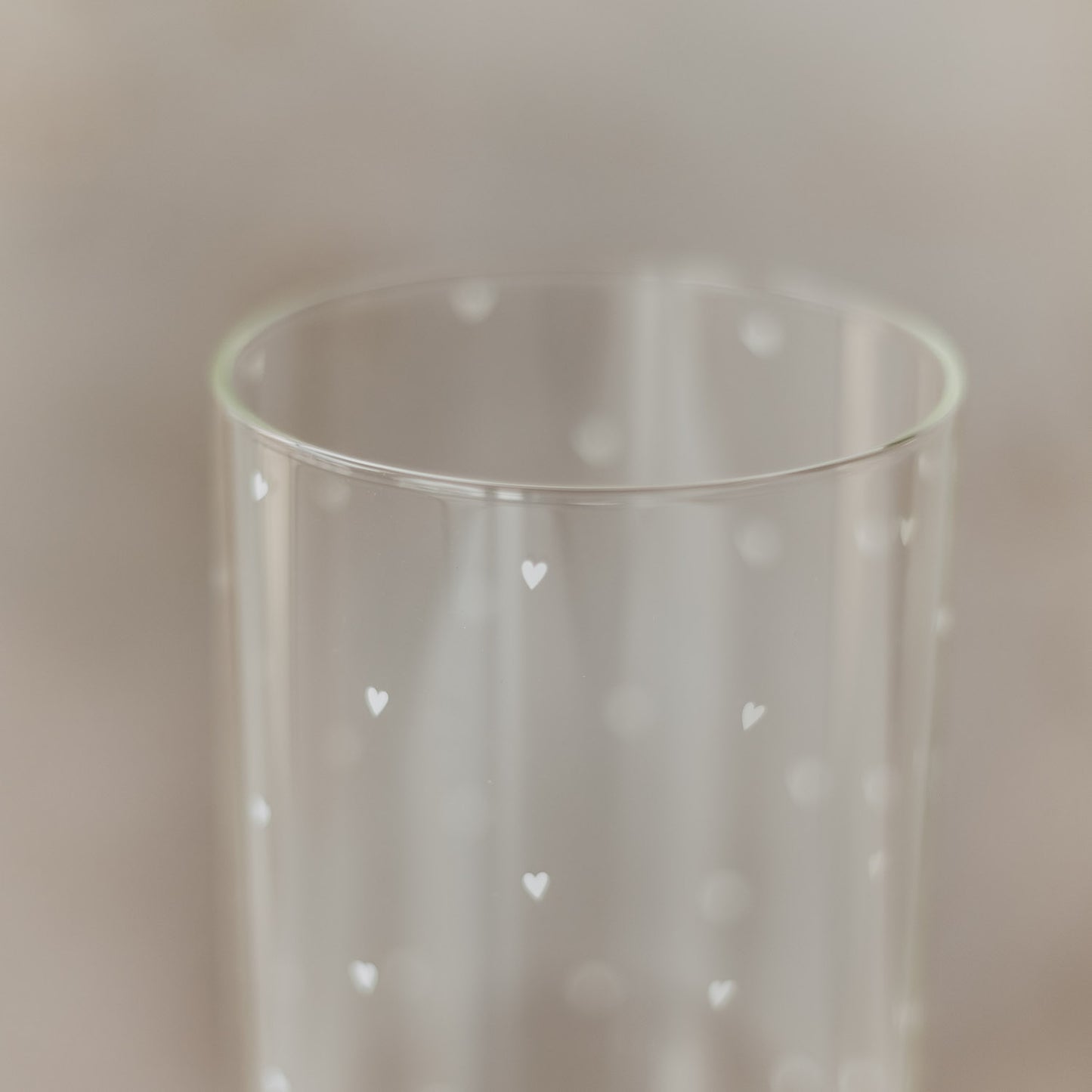 Vorratsglas Herzen 25 cm weiß (VE = 4 Stk.)