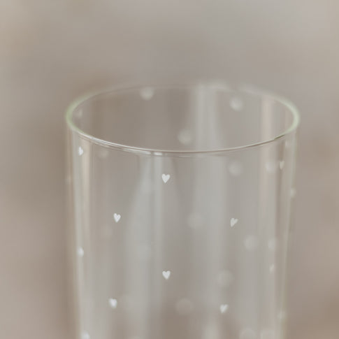 Vorratsglas Herzen 25 cm weiß (VE = 4 Stk.)