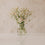 Vase aus Glas klein Herzen weiß (VE = 6 Stk.)