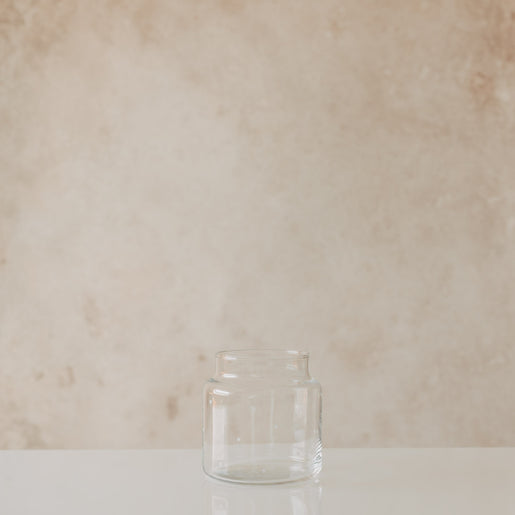 Vase aus Glas mittel Herzen weiß (VE = 6 Stk.)