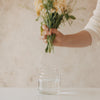 Vase aus Glas mittel Herzen weiß (VE = 6 Stk.)