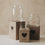 Vase aus Glas mittel Herzen schwarz (VE = 6 Stk.)