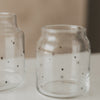 Vase aus Glas klein Herzen schwarz (VE = 6 Stk.)