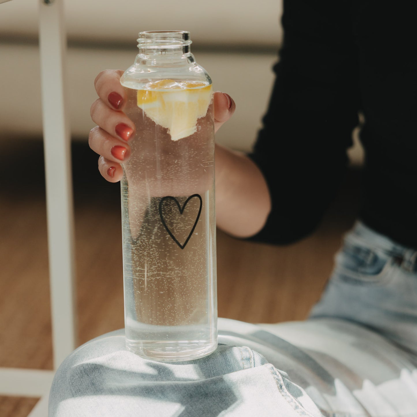 Trinkflasche Herz 750ml (VE = 6 Stk.)