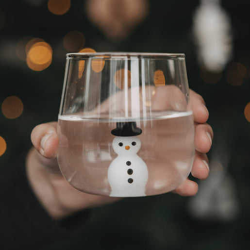 Figurglas Schneemann (VE = 6 Stk.)