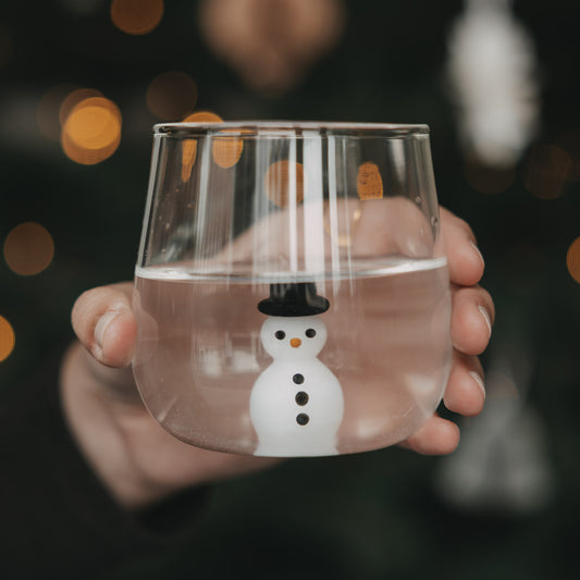 Figurglas Schneemann (VE = 6 Stk.)