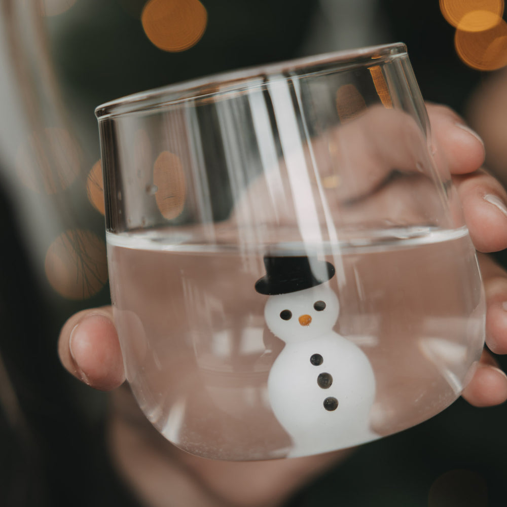 Figurglas Schneemann (VE = 6 Stk.)