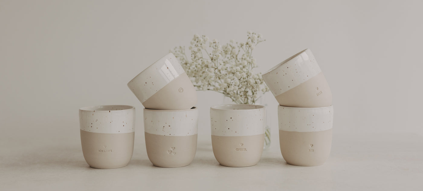 Unsere handgefertigten Becher