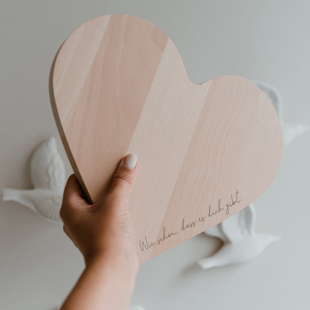 Heart breakfast board (PU = 5 pieces)