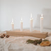 Plateau de bougies de l'Avent en chêne Christmas (VE = 3 Stk)