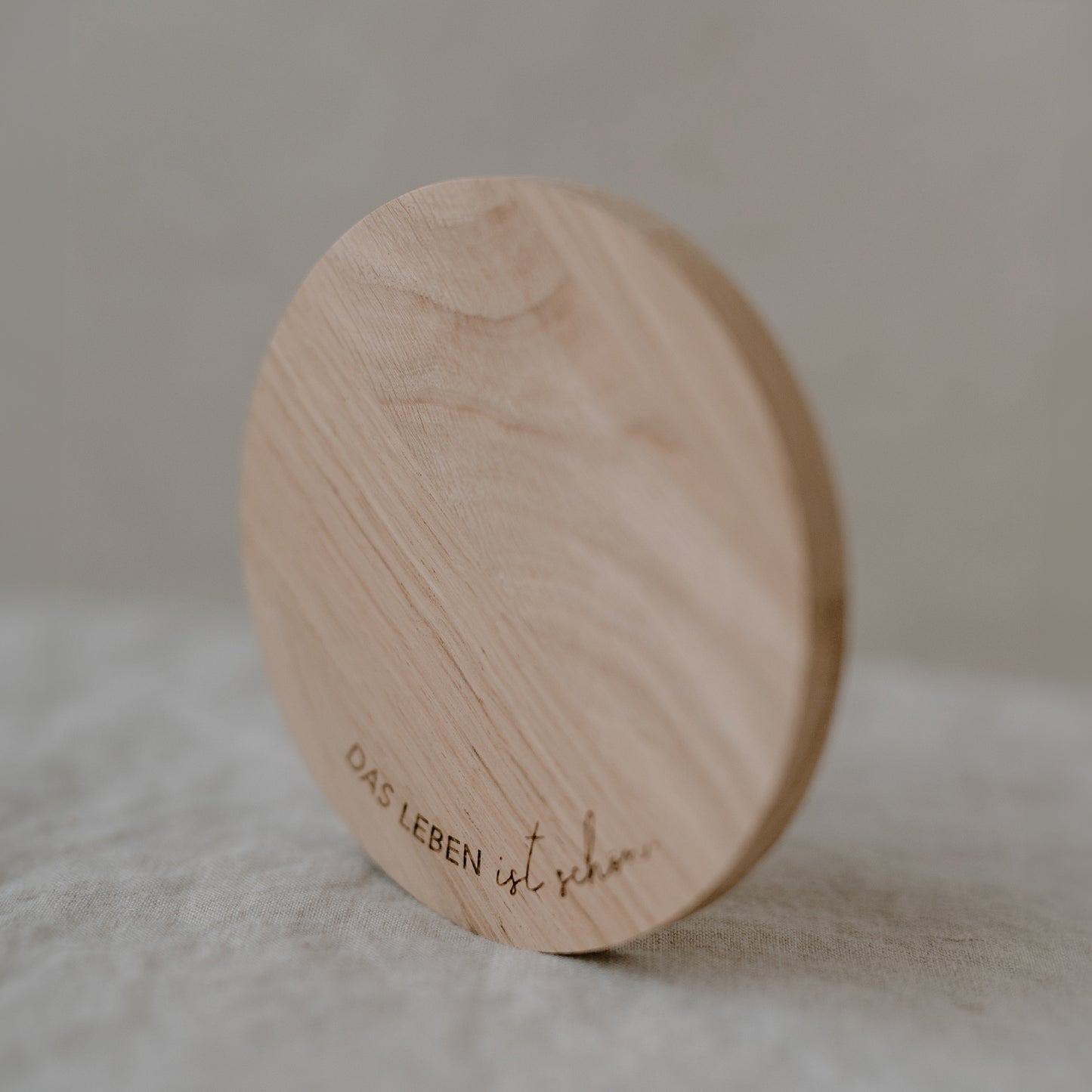Oak Coaster Das Leben ist schön (PU = 8 pieces)