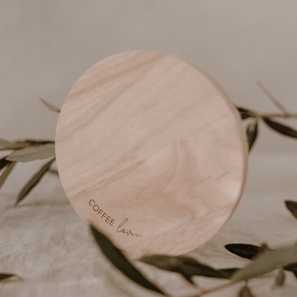 Oak Coaster Coffee Lover (PU = 8 pieces)