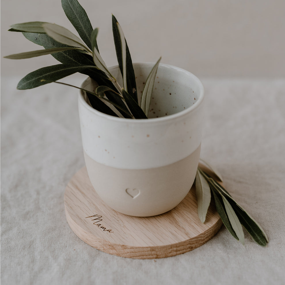 Oak Coaster Mama (PU = 8 pieces)