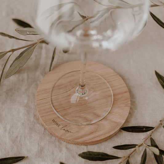 Dessous de verre en chêne Wine Lover (UE = 8 Pièces)