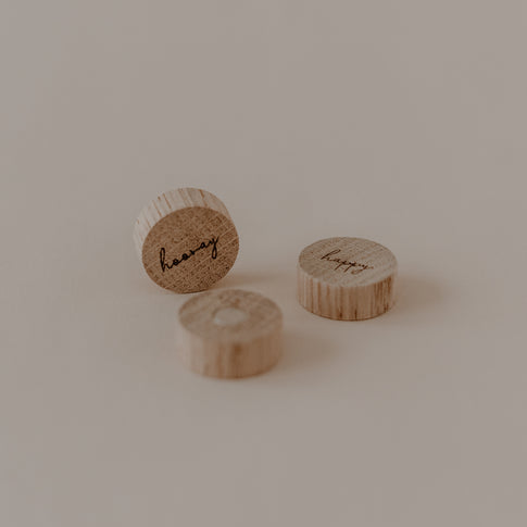 Wooden magnet 3-piece set Hooray (VE = 6 sets)