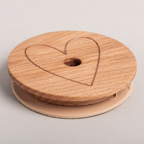 Lid heart for tall drinking glass (VE = 6 pcs)