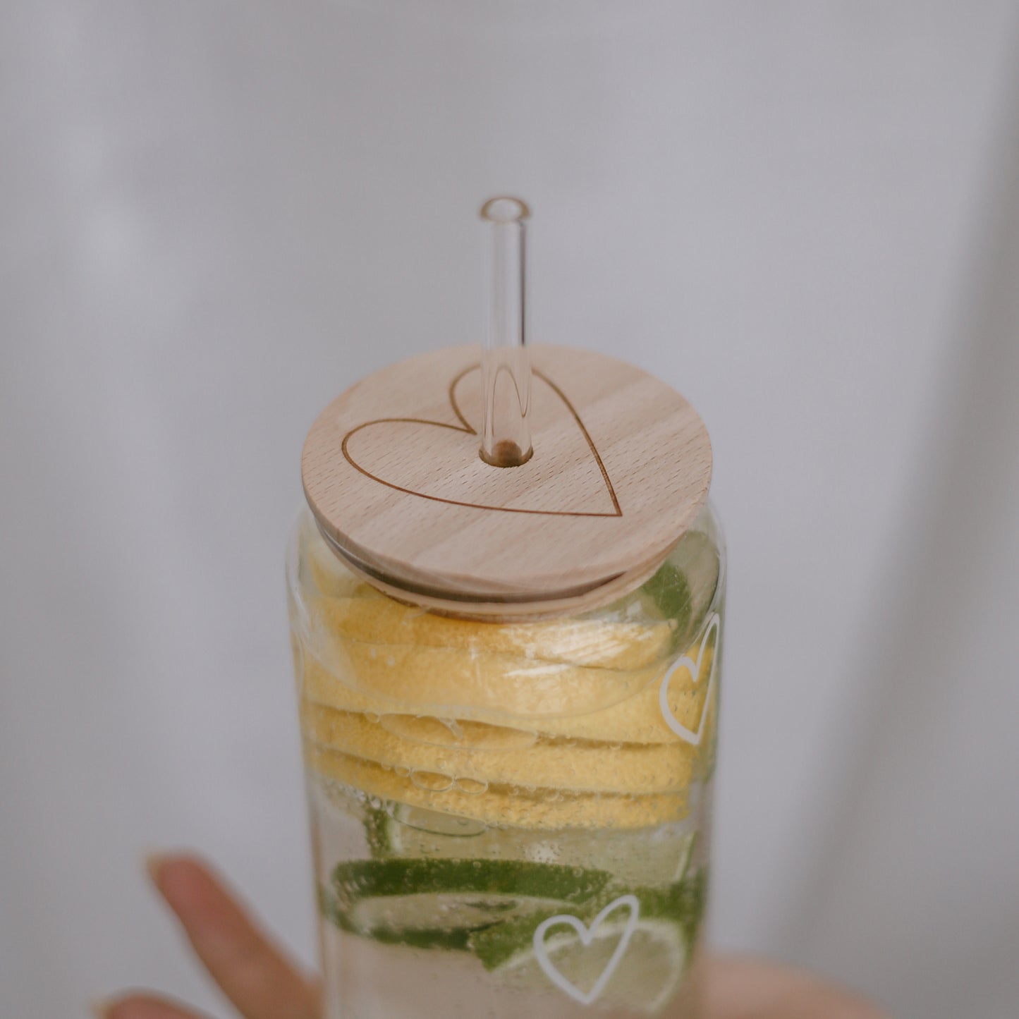 Lid heart for tall drinking glass (VE = 6 pcs)