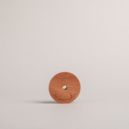 Deckel Das Leben ist schön für Hohes Trinkglas (VE = 6 Stk)