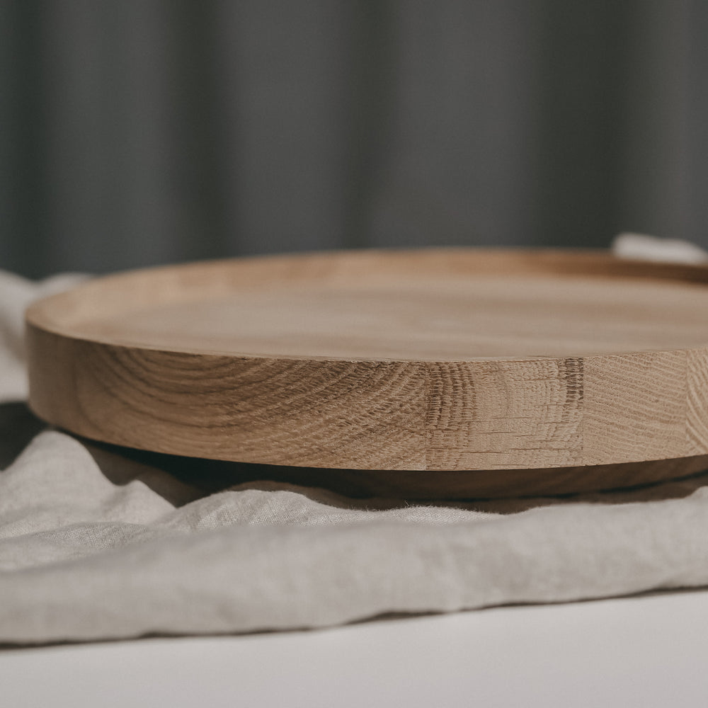 Drehteller aus Eiche Erstmal Kaffee 28cm (VE = 3 Stk)