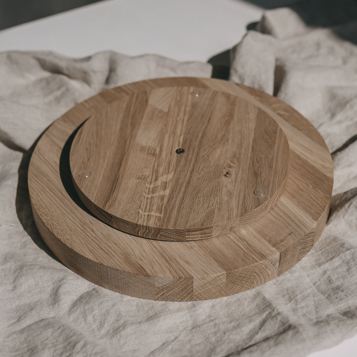 Drehteller aus Eiche Rundum glücklich 28cm (VE = 3 Stk)