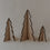 Sapins de Noël en lot de 3 naturel (VE = 6 pcs)