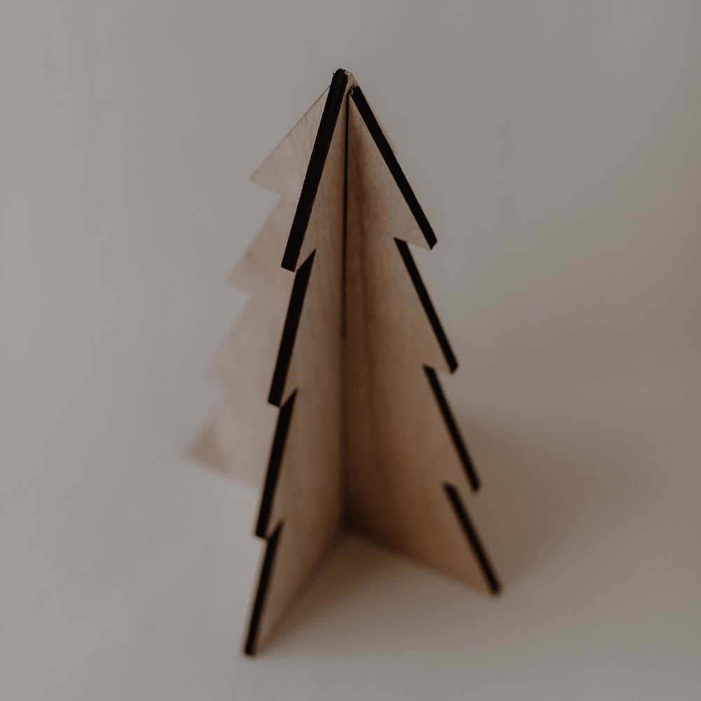 Sapins de Noël en lot de 3 naturel (VE = 6 pcs)