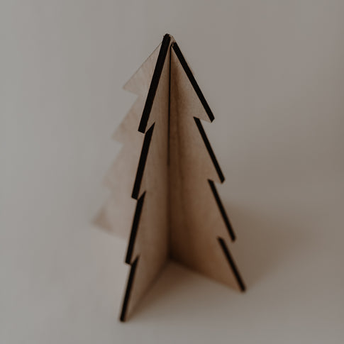 Sapins de Noël en lot de 3 naturel (VE = 6 pcs)