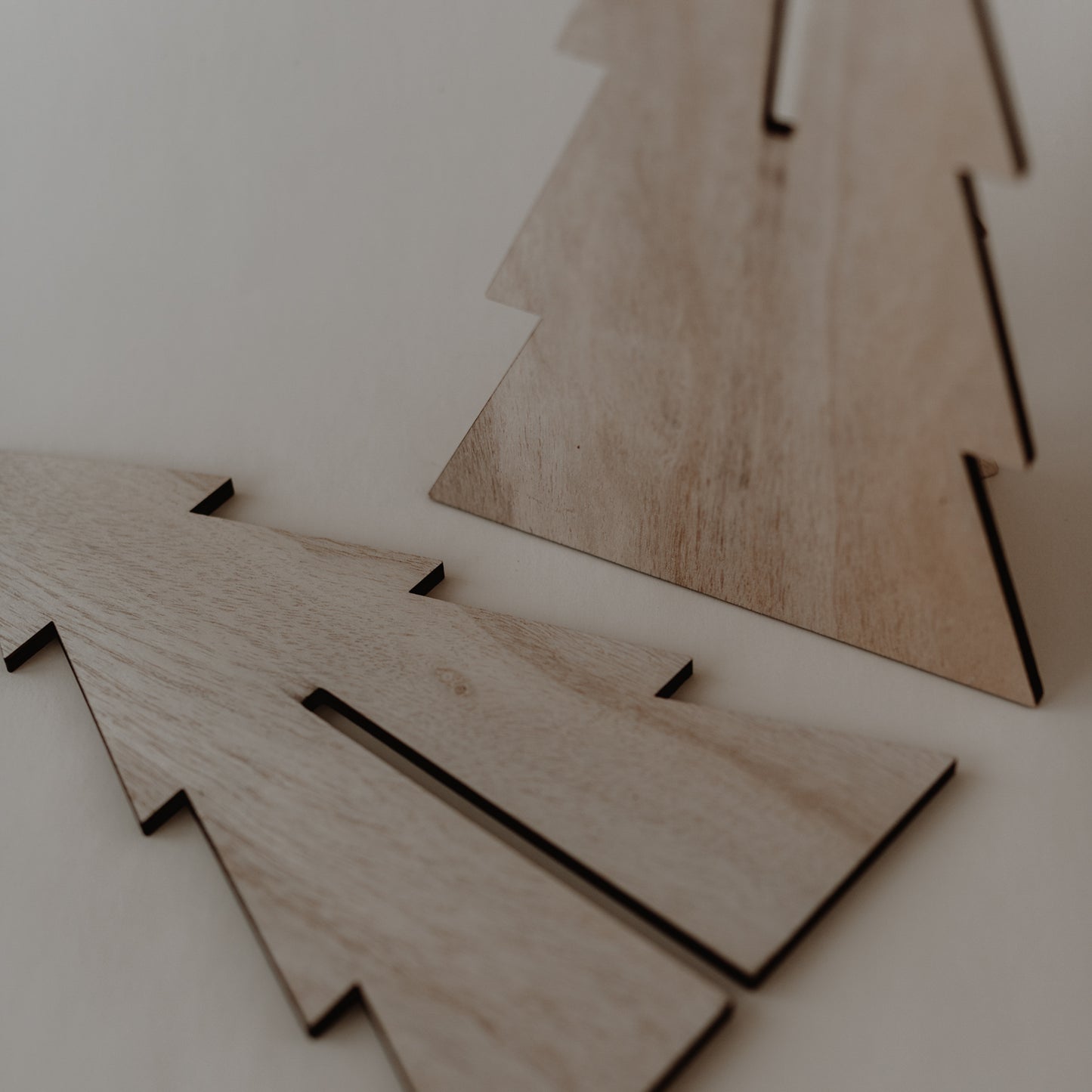 Sapins de Noël en lot de 3 naturel (VE = 6 pcs)