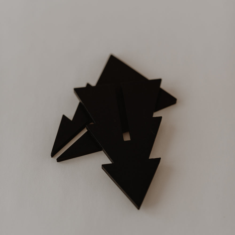 Tannenbäume im 3er Set schwarz (VE = 6 Stk)