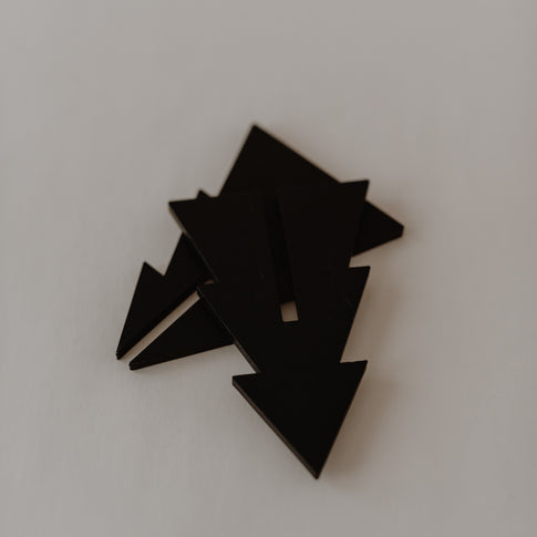 Tannenbäume im 3er Set schwarz (VE = 6 Stk)