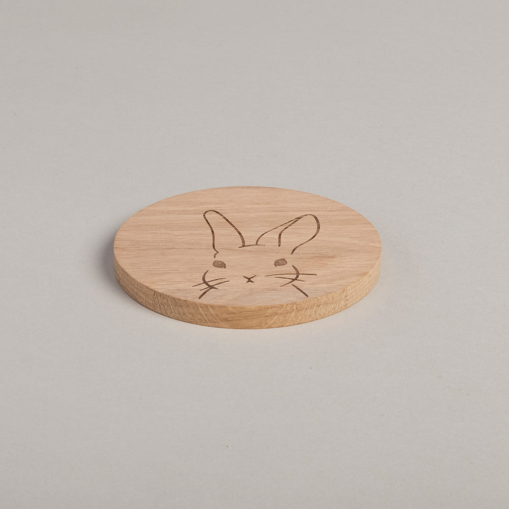 Sous-verres en chêne lapin (VE = 8 pcs)