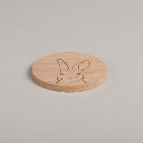 Sous-verres en chêne lapin (VE = 8 pcs)