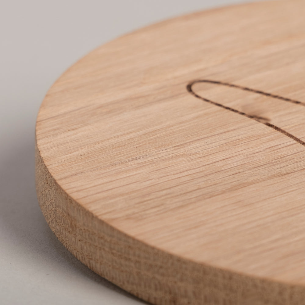 Sous-verres en chêne lapin (VE = 8 pcs)