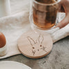 Sous-verres en chêne lapin (VE = 8 pcs)