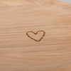 Tray Heart made of Oak (PU = 3 pcs)