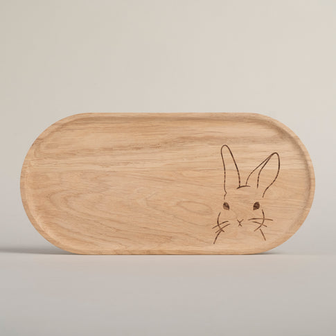 Plateau lapin en chêne (VE = 3 pcs)