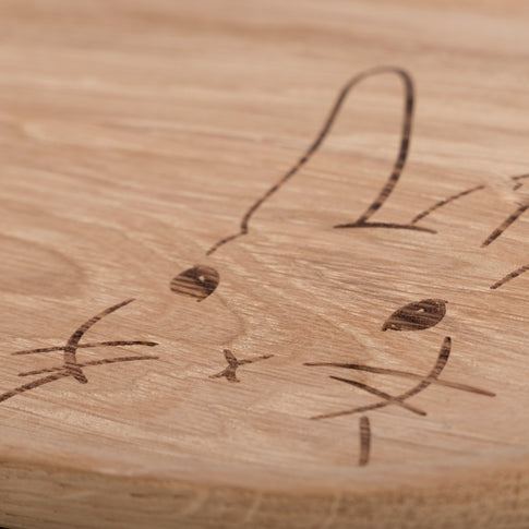 Plateau lapin en chêne (VE = 3 pcs)