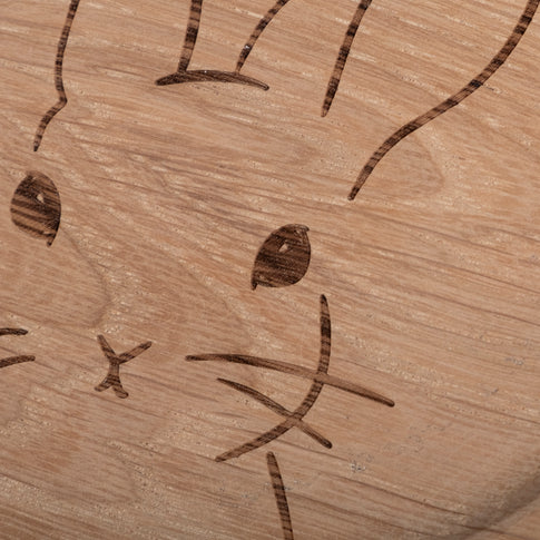Plateau lapin en chêne (VE = 3 pcs)