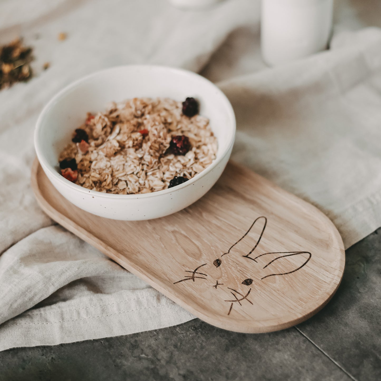 Plateau lapin en chêne (VE = 3 pcs)