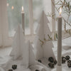 Sapins de Noël en lot de 3 blancs (VE = 6 pcs)